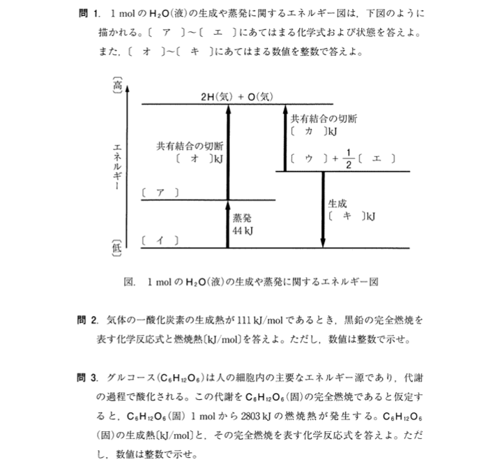 九州大学　化学2023